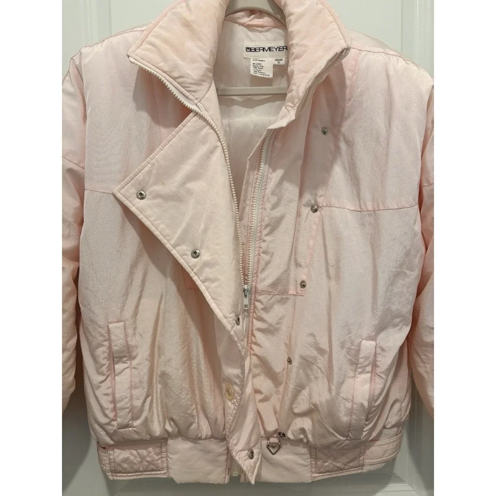 Vintage Obermeyer‎ Women's Ski Jacket Size M Pink Short 90s Y2K Retro